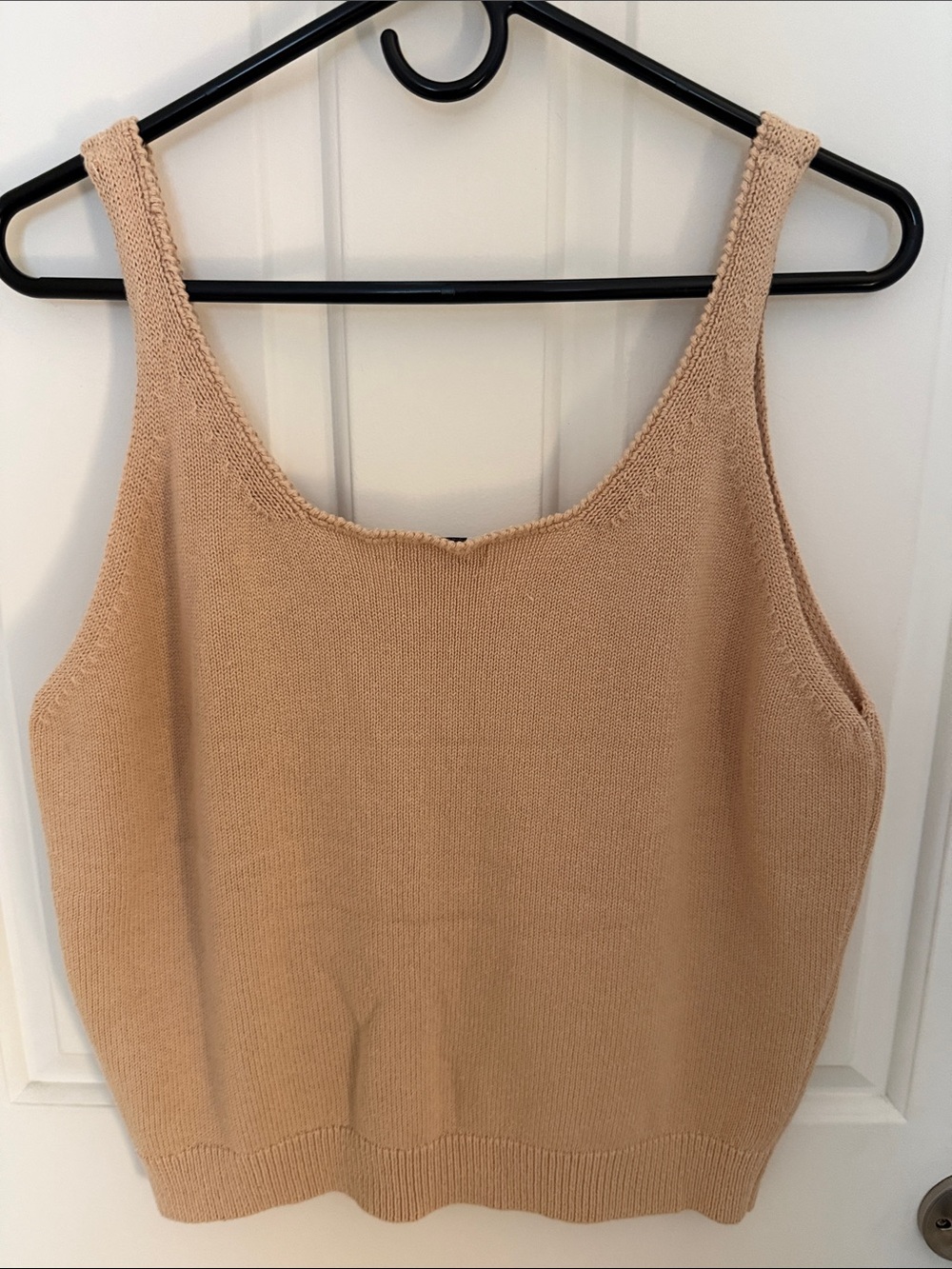 525 America Women's Knit V-Neck Tank in Camel Sz L - Picture 7 of 9